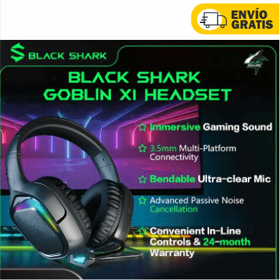 Auriculares para juegos Black Shark para PC, PS4, PS5, Xbox